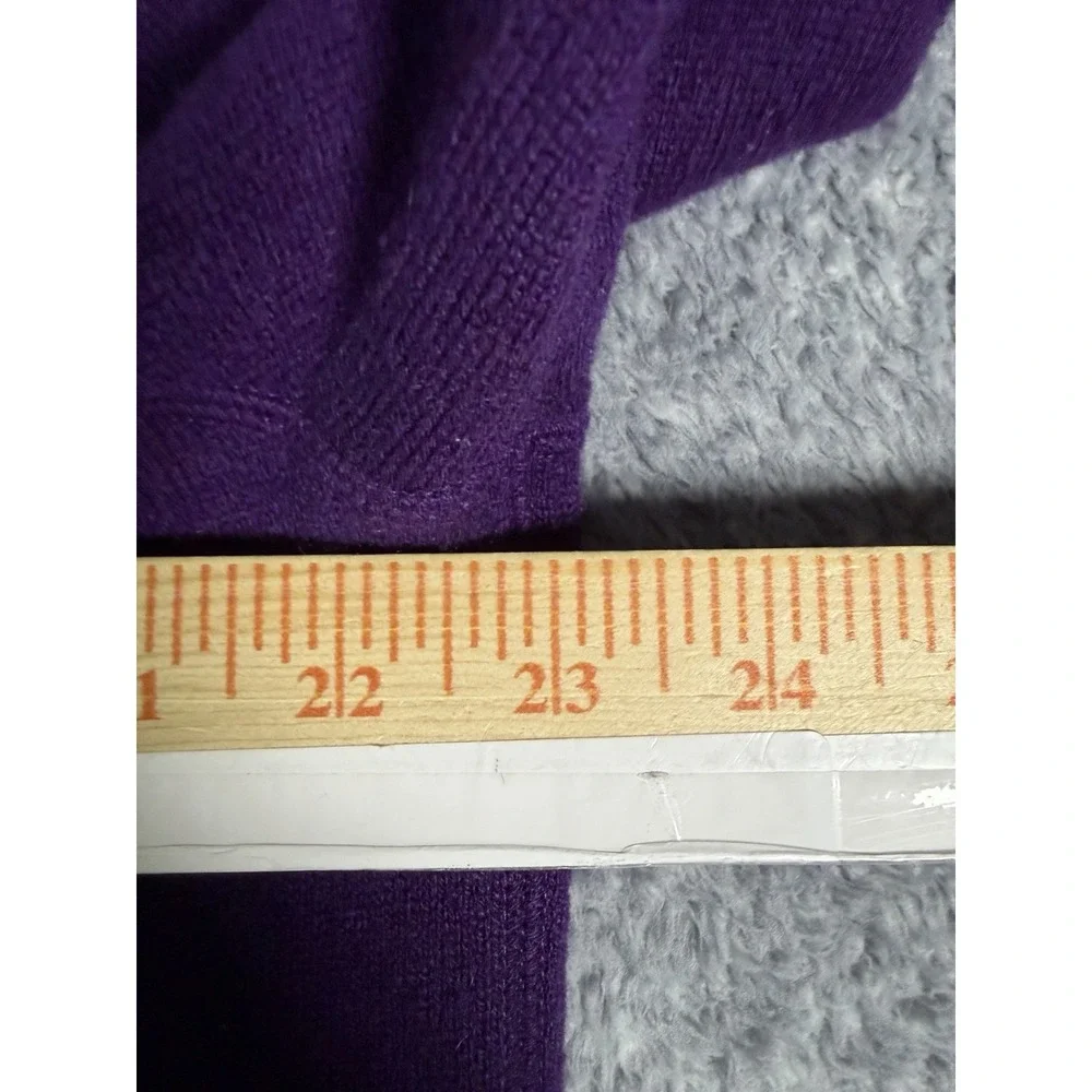 MANRICO 100% Cashmere Mens XL Purple Full Zip Sweater Jacket Made in Italy
